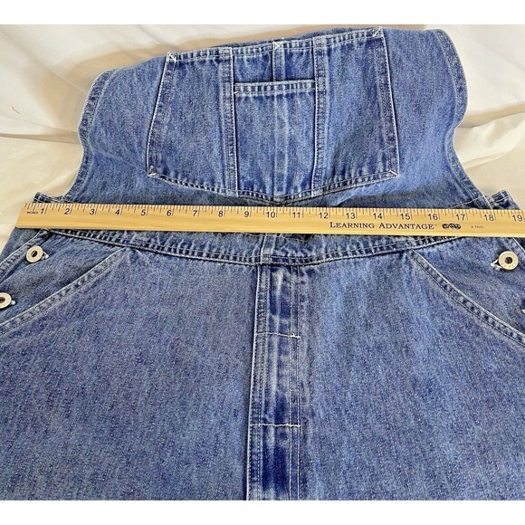 ARIZONA ORIGINAL PREMIUM JEAN CO MENS OVERALLS LARGE BLUE 100% COTTON DENIM BIBS - Picture 10 of 14